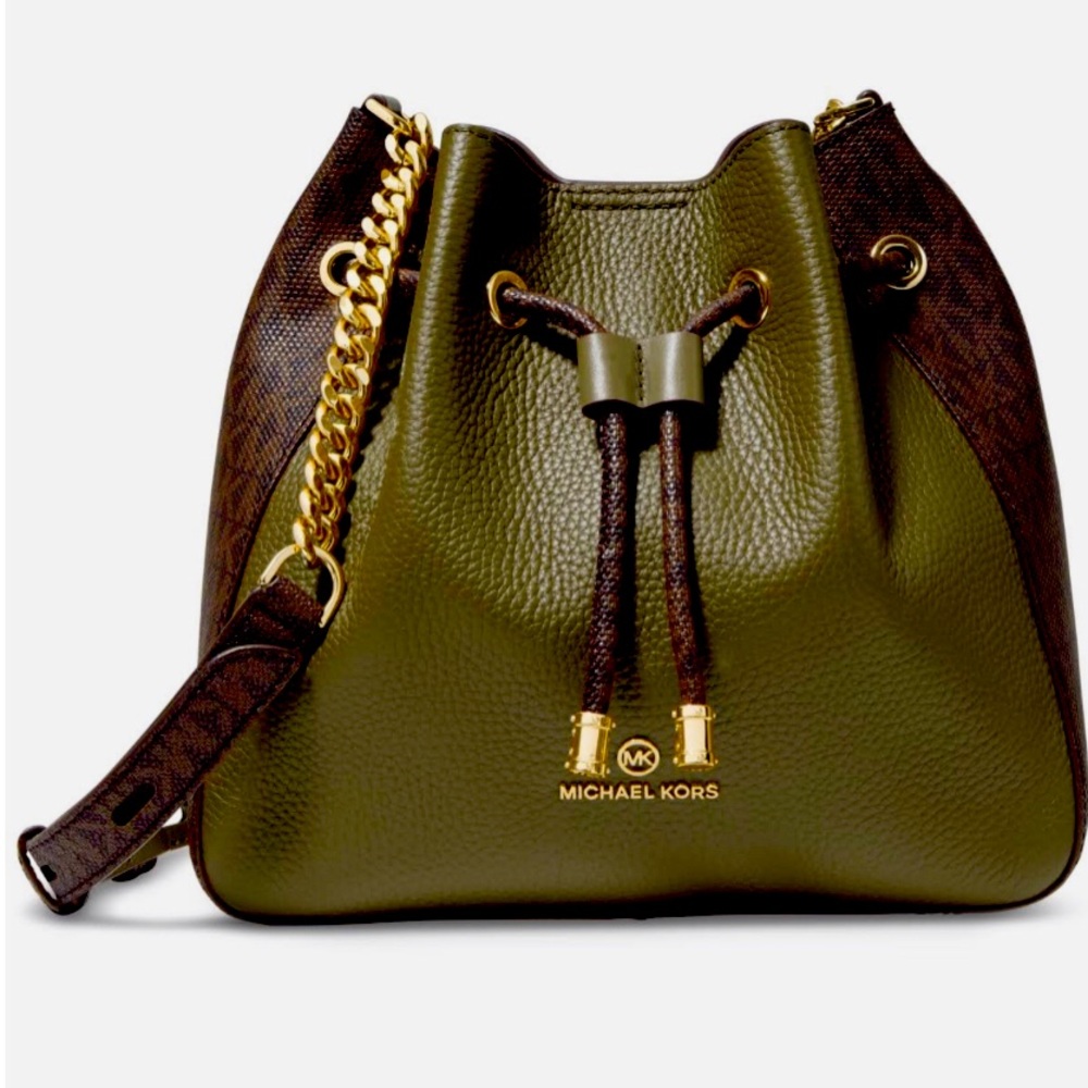 MICHAEL KORS LEATHER PHOEBE SIGNATURE CROSSBODY